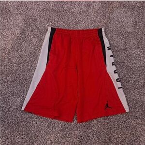 Jordan Red and Black Mesh Shorts